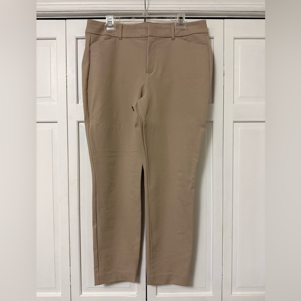 Old Navy High-Rise Pixie Secret Smoothing Pocket Mocha Taffy Sz 14 Ankle Pants